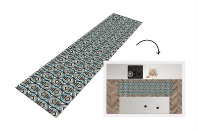 Keukenloper 200x50 cm - Keukenmat vinyl Retro - Bloem - Patronen - Keukenmatten loper - Keuken vloerkleed tapijt