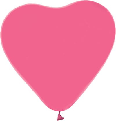 100 hartvormige Ballonnen 12” Roze - Versiering Feestdecoratie Decoratie Verjaardag Jubileum Thema Feest Ballon