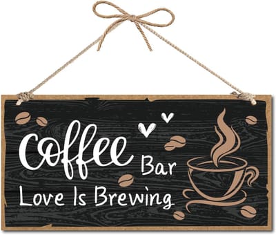 Famanu – Houten koffie wandbord – Coffee is Always a Good Idea – Handgemaakt