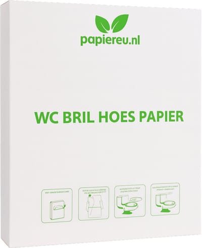 Wegwerp WC Brilhoes – 100 stuks | Hygiënische & Doorspoelbaar Toilet Seat Covers van Papier | Voor Thuis, Horeca & Reizen | WC bril hoezen | Toilet bril hoes