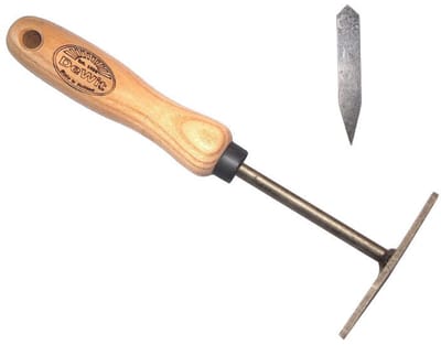 De Wit Onkruidkrabber met essen handvat 14 cm voor voegen en tegelwerk