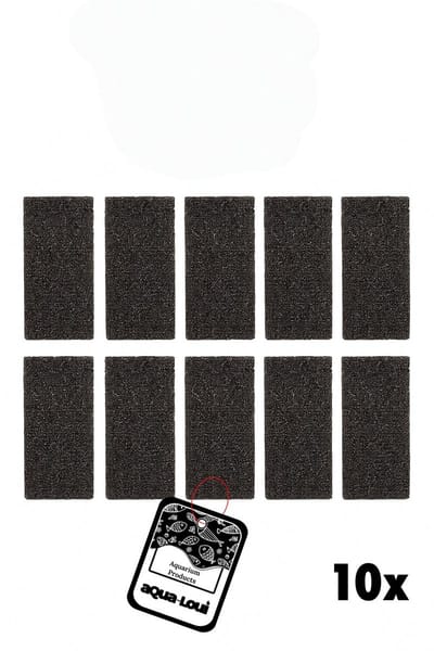 Aqua-Loui® - Koolspons - 10 Stuks - Geschikt voor Juwel Super Compact (S) - Super Bioflow - Record 600 / 700 / 800 - Actieve Kool Filterspons