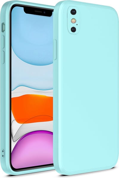 Smartphonica iPhone X/Xs siliconen hoesje met zachte binnenkant - Blauw geschikt voor Apple iPhone X/10;Apple iPhone Xs