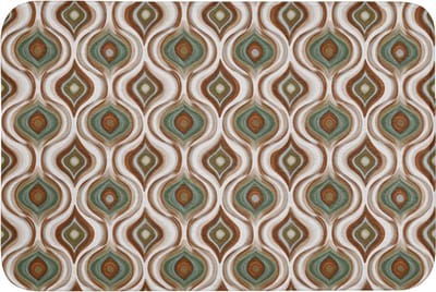 Badmat 90x60 cm - Antislip - Motief - Patroon - Kleurrijk - Badmatten voor badkamer - Badkamermat - Douchemat - Badkamer mat