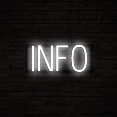 INFO - Lichtreclame Neon LED bord verlicht | SpellBrite | 35,86 x 16 cm | 6 Dimstanden & 8 Lichtanimaties | Reclamebord neon verlichting