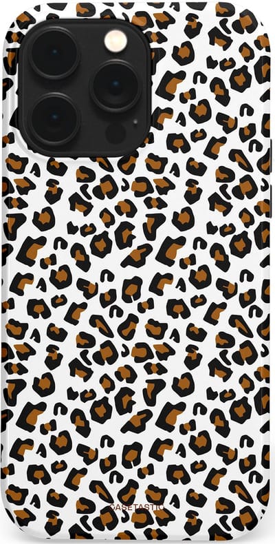 Casetastic Hoesje Geschikt voor Apple iPhone 14 Pro Max Magsafe - Stijlvolle Beschermende Duo-layer Case - Panter abstractie