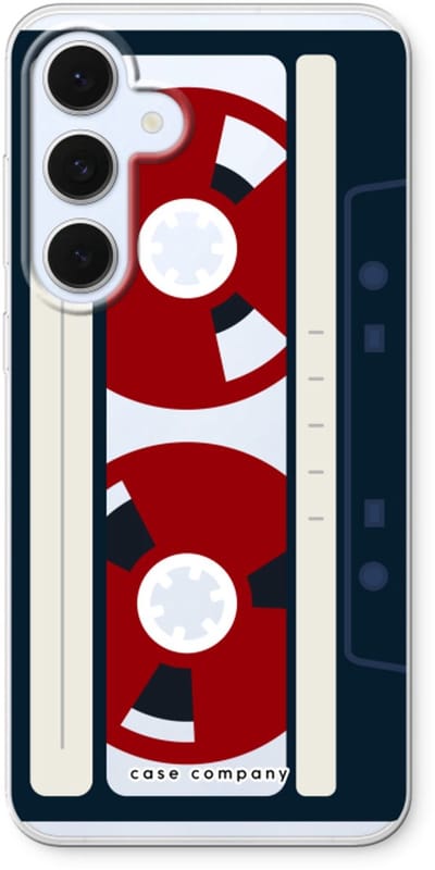 Case Company® - Hoesje geschikt voor Samsung Galaxy S24 FE hoesje - Here's your tape - Soft Cover Telefoonhoesje - Bescherming aan alle Kanten en Schermrand