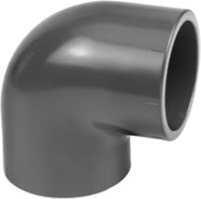Druk PVC knie 90gr - 160mm - 16 bar