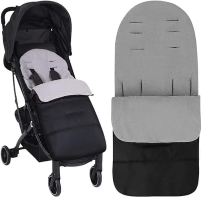 Kinderwagen voetenzak winter warm - waterafstotend 600D Oxford stof