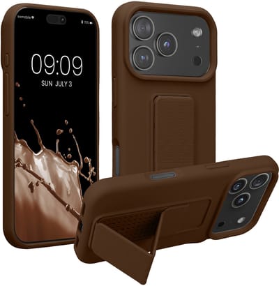 kwmobile back cover voor smartphone - geschikt voor Apple iPhone 17 Pro - 1x beschermhoesje van kunststof - In chocoladebruin