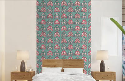 Behang - Fotobehang Patronen - Tribal - Retro - Breedte 150 cm x hoogte 240 cm