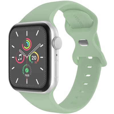 Siliconen⁺ bandje - Geschikt voor Apple Watch 38/40/41/42mm Series 12/11/10/9/8/7/6/5/4/SE/3/2/1 - Premium kwaliteit - Groen