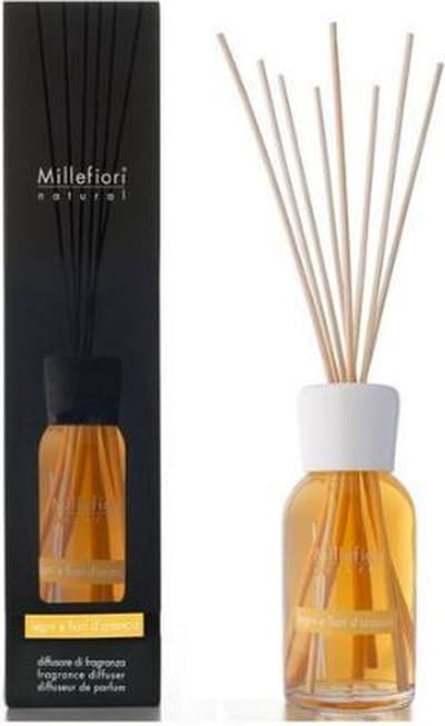 Millefiori Milano Geurstokjes 250 ml - Legni e Fiori d'Arancio