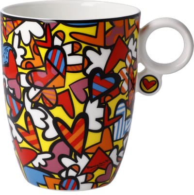 Goebel - Romero Britto | Koffie / Thee Mok All We Need is Love | Beker - porselein - 400ml