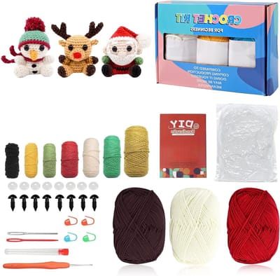 Complete haakset voor beginners met video-instructies - Maak eenvoudig schattige haakdieren, perfect voor ontspanning en cadeau ideeën voor kinderen