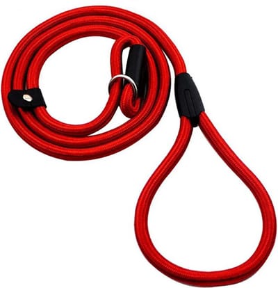 Actie4you® - Sliplijn Met Trainings Halsband - Hondenriem - Sliplijn - Hondenriem - 130 cm - Rood