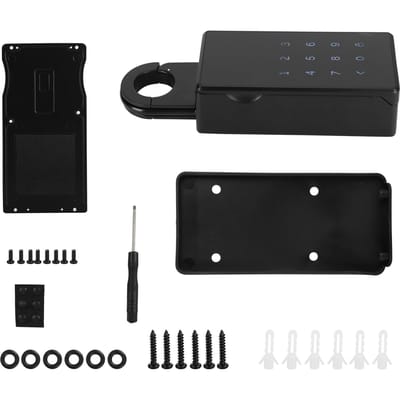 Boîte de Rangement pour Clés Suspendue Contrôle par Application Téléphonique Cadenas à Code pour Maison Hôtel École Bureau black