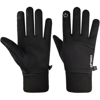 Gants thermiques en polaire gants à emporter lumineux One Size black