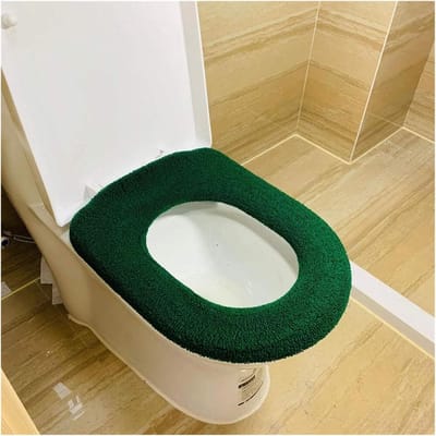 Toiletkussen - Toiletbrilhoes - Badkamer Comfort - Universeel Pasvorm - 1 Stuk - Groen