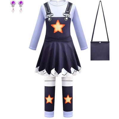 Avontuurspel Poppy Meisjes Outfits Halloween Cosplay Lily Verjaardagsfeest Kinder Jumpsuit Carnaval Optreden Kinderkleding 3-4T (110) black