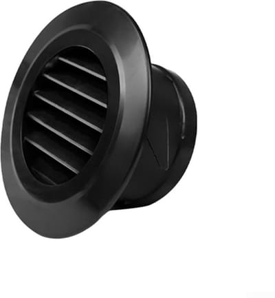 Dailygoody - Langdurige Zwarte Ronde Ventilatierooster Cover - Eenvoudige Installatie - 100MM - Efficiënte Luchtstroom - Duurzaam en Stijlvol - Geschi...