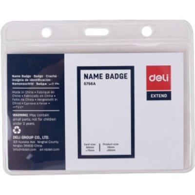 DELI D651135 Naamplaatje E5756 (b x h) 70 mm x 105 mm 50 stuk(s)