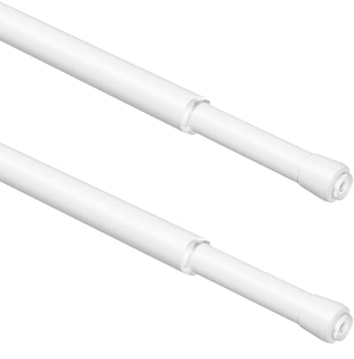 Dailygoods- Gordijnroede Uitschuifbaar - Gordijnroede Zonder Boren - 3-in-1 Gordijnstang - Diameter 13 mm - Verstelbaar - Set van 2
