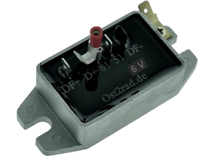 Laadregelaar 6V - Spanningsregelaar Motor - Accu Laden - Waterdicht Gietaluminium - 60x40x22mm