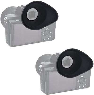 Allecto - Oogschelp Zoeker - Comfortabele kijkervaring - Grote ovale vorm - Vervangt FDA-EP18 - Ideaal voor Sony Alpha camera's - Zachte siliconen