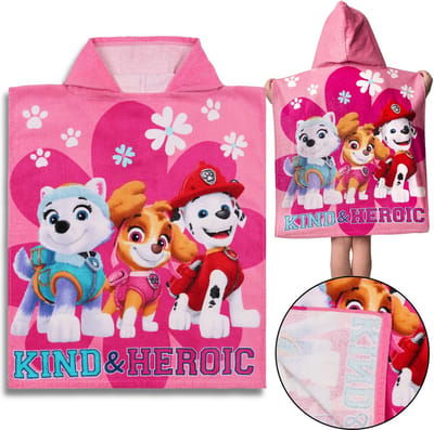 Paw Patrol Skye Everest Marshall Kinderponcho met capuchon voor meisjes 50x115 cm OEKO-TEX