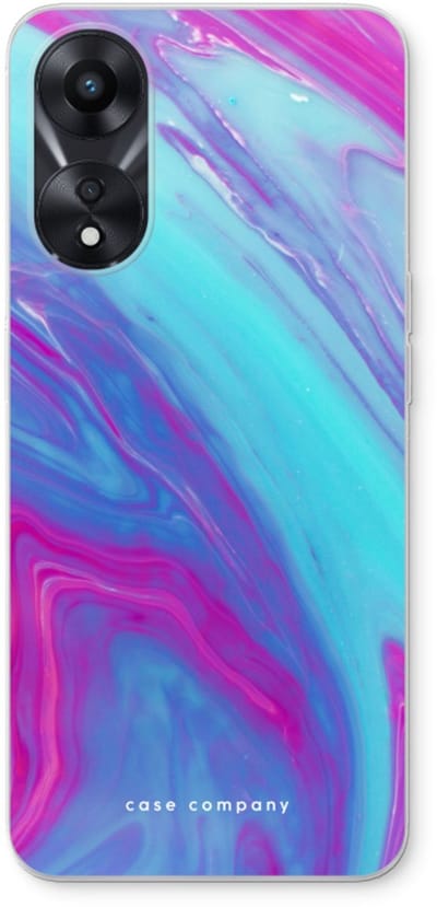 Case Company® - Hoesje geschikt voor Oppo A78 5G hoesje - Zweverige regenboog - Soft Cover Telefoonhoesje - Bescherming aan alle Kanten en Schermrand