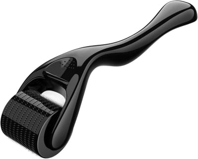 Beard Roller 0.5 mm voor Snor- en Baardgroei, Derma Roller voor Haar, Microneedle Roller voor Anti-Aging en Littekens