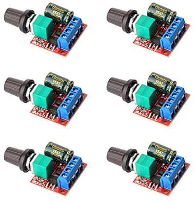 Mini DC Motor Snelheidsregelaar voor 5V-35V Vermogen met LED-indicator