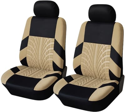 Store_7 - Autostoelhoezen - Universeel - Waterbestendig - Beige - Antislip - Inclusief hoofdsteunen en voorstoelhoezen - Geschikt voor limousine en...