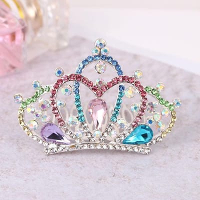 Kristallen Kam Tiara Prinses Strass Haarspeld Verjaardag Haar Kam Kinder Kroon Tiara Meisje Optreden Kroon