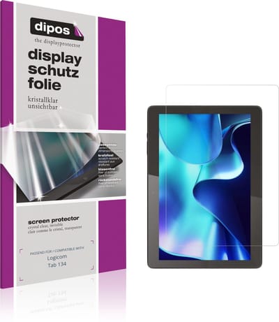 dipos – 2x Beschermfolie geschikt voor Logicom Tab 134 | Krasbestendige & heldere Screenprotector Ultra-Thin