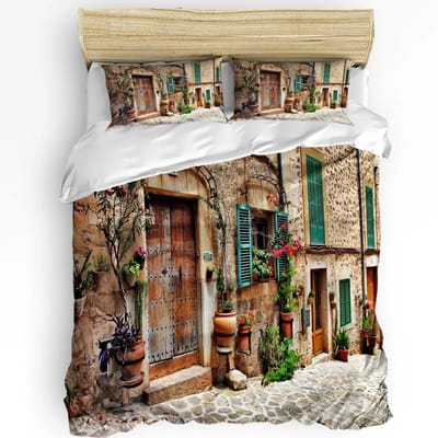 Santa Maria Della Salute Kerk Venetië Italië Dekbedovertrek Bed Beddengoed Set Huis Quilt Overtrek Kussenslopen Beddengoed Set Geen Laken 155x215cm 3pcs