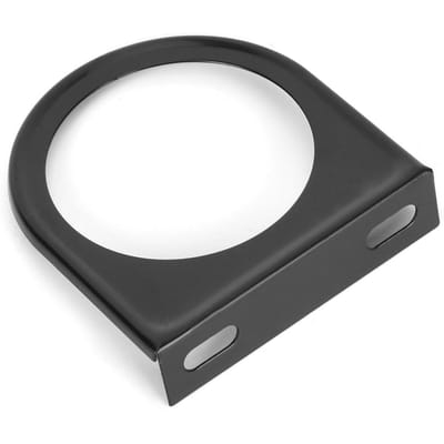 2in52mm IJzeren Meterhouder Enkel Gat Meterhouder Standaard Auto Modificatie Zwart white