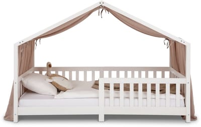 Hemel voor het huisbed, mousseline LIAN, 1 stuk – taupe