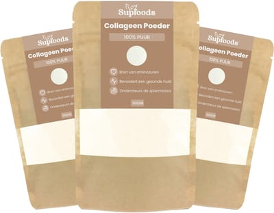 Collageen Poeder - Marine Collageen (Viscollageen Peptiden) - 300g - Voor Huid, Haar en Nagels - Type I