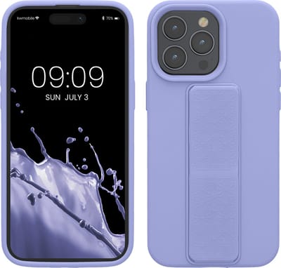 kwmobile back cover voor smartphone - geschikt voor iPhone 15 Pro Max - 1x beschermhoesje van kunststof - In lavendel