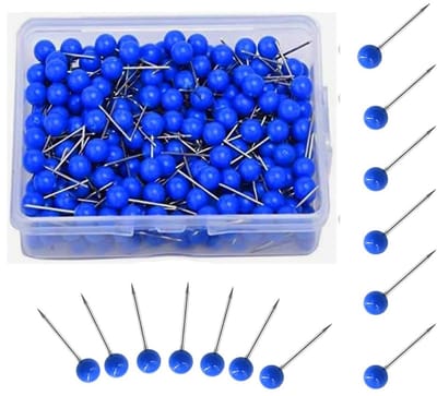 Dailygoods - 300 Stuks Kleurrijke Plastic Koppen Pinnaalden - Decoratieve Punaises