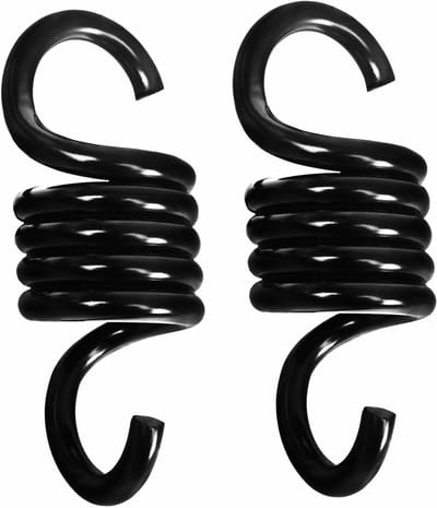 Schommelveer Set - Veren Hanger - Buiten Ontspannen - Verhoogt Weerstand - 1000 lbs Capaciteit - Zwart
