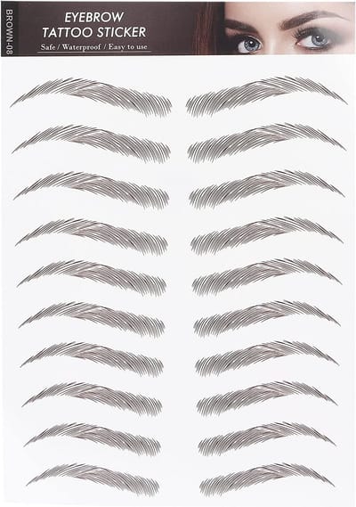 Waterdichte 6D Wenkbrauw Tatoeage Stickers voor Natuurlijke Volle Wenkbrauwen