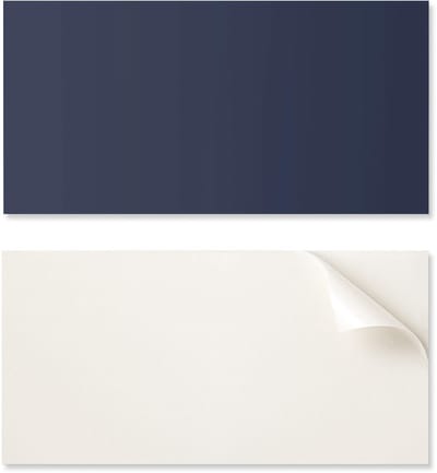 Decoratief vinylpaneel met afbeelding voor keuken of badkamer, 100x50 cm, donkerblauw.