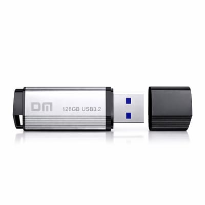 DM USB Stick 128GB - USB 3.2 - 110MB/s - Aluminium