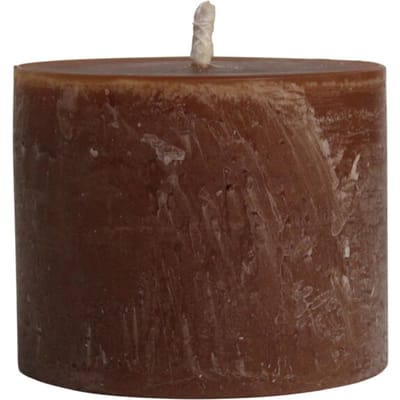 PTMD - Kaars Rustic Outdoor - Bruin - 15x15x12cm