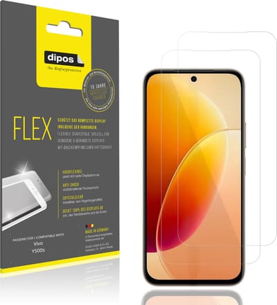 dipos – 2x Beschermfolie geschikt voor Vivo Y500s | 3D Full Cover Screenprotector | 100% Passend