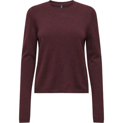 Only Trui Onlloyal Ls Oneck Knt Noos 15368961 Mars Red Dames Maat - XS