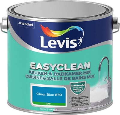 Levis - Easyclean Keuken & Badkamer Mix - Clear Blue B70 - Mengverf - 2,5 L